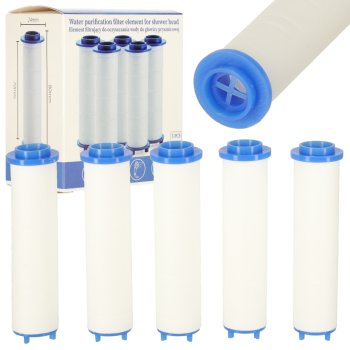 Cotton Shower Head Filter Replacement Cartridges 5 Pack