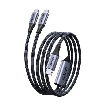 Ugreen 2-in-1 USB-C Cable to 2x USB-C PD 140W 2m, Black