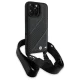 BMW iPhone 16 Pro Max dėklas M Edition Carbon Stripe & Strap, juodas