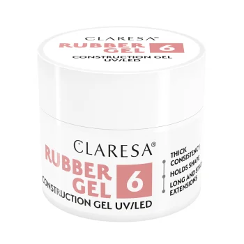 Claresa Rubber Gel 6 Builder Nail Gel, 90g