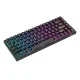 Belaidė mechaninė klaviatūra Royal Kludge RK84 RGB, Red switch, juoda