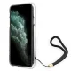 Guess 4G Print Strap dėklas iPhone 11 / XR telefonui, Rudas