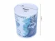 Metal Piggy Bank Money Box Can, Blue