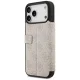 Guess Book 4G Metal Logo atverčiamasis dėklas iPhone 17 Pro Max, rožinis
