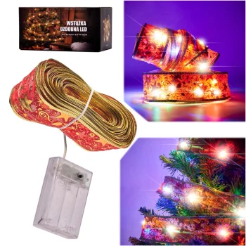 Dekoratyvinė LED juosta 10m 100LED Kalėdų eglutės girlianda, Multi