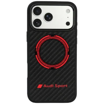 Audi RSQ Carbon Fiber Sport MagSafe dėklas skirtas iPhone 18 Pro Max / 17 Pro Max, juodas