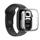 AmazingThing Radix Glass dėklas Apple Watch 46mm, skaidrus