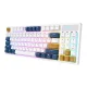 Belaidė mechaninė klaviatūra Royal Kludge RK89 RGB, Lemon switch, balta