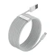 Baseus Simple Wisdom USB to Apple iPhone Lightning Cable, 2.4A 1,5m set of 2 pcs., White