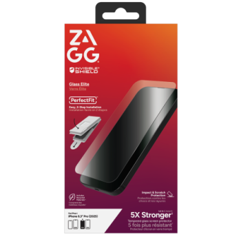 ZAGG Invisibleshield Glass Elite apsauginis stiklas, skirtas iPhone 17 Pro