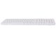 Wireless keyboard with numeric keypad and mouse, USB, white