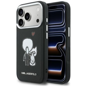 Karl Lagerfeld Karl & Choupette MagSafe Dėklas iPhone 17 Pro Max - Juodas