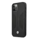BMW dėklas iPhone 12 Pro Max telefonui Perforated Sides, juodas