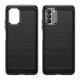 Dėklas Nokia G400 Carbon Case, lankstus TPU nugarėlė, juodas