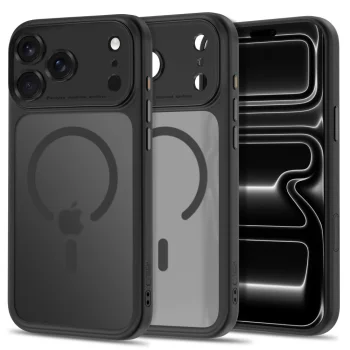 Tech-Protect MagPeak MagSafe CC dėklas iPhone 18 Pro Max / 17 Pro Max, Matte Black