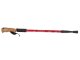 Nordic Walking Trekking Pole with Cork Handle, Red (1 Pc.)