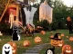 Halloween Hanging Decoration, Ghost with Mask, 90 cm, Black/White