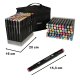 Double-Sided Alcohol Markers in Case, 120 pcs with Stand