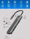 Extra Digital USB-C šakotuvas-adapteris HDMI, 3x USB, SD, TF, PD 100W