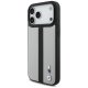 BMW M Perforated Stripe Logo MagSafe dėklas iPhone 17 Pro Max, pilkas