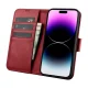 Icarer dėklas iPhone 14 Pro Max 2-in-1 su RFID apsauga, raudonas