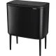 Rūšiavimo šiukšliadėžė Brabantia Bo Touch Bin 3 x 11 L, matinė juoda