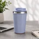 Apsaugotas nuo išsiliejimo termopuodelis su siurbtuku, 380 ml, mėlynas