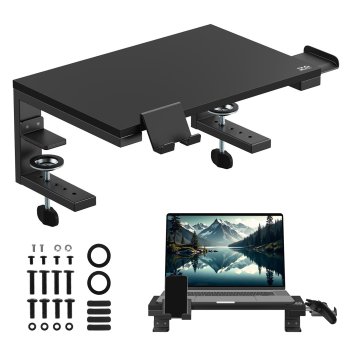 Ergo Office ER-303 B nešiojamojo kompiuterio ir monitoriaus stovas, 13-32", juodas