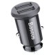 Automobilinis įkroviklis Baseus Grain 2x USB 5V 3.1A juodas