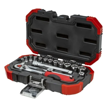 Galvučių ir terkšlės rinkinys GEDORE red 1/4" 16 dalių