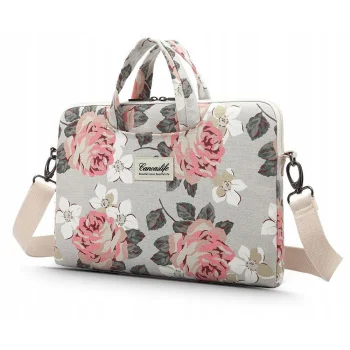 Canvaslife Briefcase krepšys nešiojamam kompiuteriui 15-16", White/Pink Floral