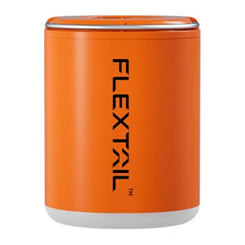 Nešiojama pompa Flextail Tiny Pump 2X su žibintu, oranžinė