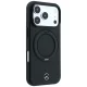 Mercedes Leather with Ring Stand MagSafe dėklas skirtas iPhone 18 Pro Max / 17 Pro Max, juodas