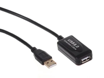 Aktyvus USB 2.0 ilgiklis Maclean MCTV-757, USB-A, 10m, juodas