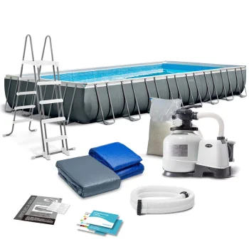INTEX 26374 frame pool 975 x 488 x 132 cm with sand filter pump