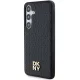 DKNY dėklas Samsung Galaxy S24 Leather Pattern MagSafe, juodas