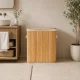 Modernhome bambukinis skalbinių krepšys, 150L, 3 skyrių