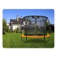 Neo-Sport NS-08C201 sodo batutas su vidiniu tinklu 252 cm (8ft), oranžinis