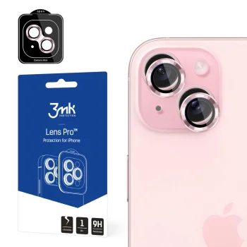 Kameros apsauga 3mk Lens Protection Pro skirta iPhone 15, rožinė