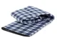 Waterproof Picnic and Beach Blanket XXL, 150x200 cm, Blue Checkered