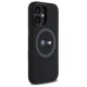 BMW M Silicone Printed Ring MagSafe dėklas, skirtas iPhone 16, juodas