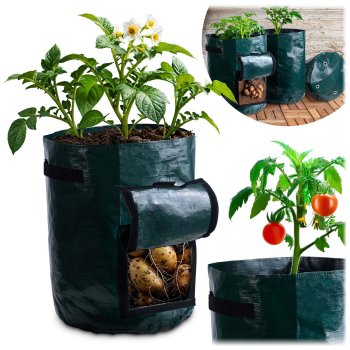Plonos 496400 Vegetable Grow Bag with Window, 43.3L