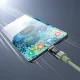 Choetech XCC-1068 PD 60W USB-C į USB-C laidas su ekranu 1,2 m - žalias
