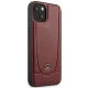 Mercedes dėklas iPhone 15 telefonui Leather Urban Bengale, raudonas