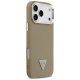 Guess Grained Triangle Logo MagSafe Phone Case Cover iPhone 17 Pro - brown
