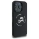 Karl Lagerfeld Silicone Karl&Choupette Heads MagSafe dėklas iPhone 16 Pro Max, juodas