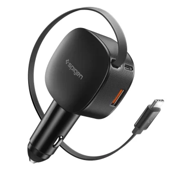 Spigen EV603BT 60W Automobilinis įkroviklis, Juodas