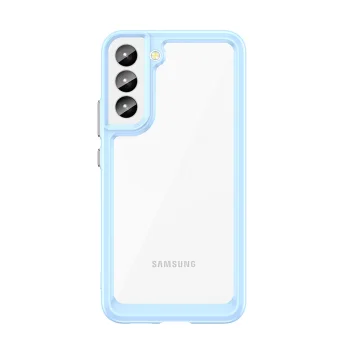Dėklas Samsung Galaxy S22+ (S22 Plus) Outer Space Case su TPU rėmeliu, mėlynas