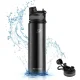 Termo gertuvė Rockbros 650 ml, juoda