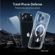 ESR Classic Hybrid MagSafe dėklas ir apsauginis stiklas iPhone 17 Pro, skaidrus